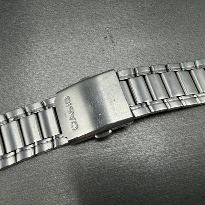 Casio Watch Men 37mm Blue Dial Silver Tone Daydate MTP1239DJ New Battery7