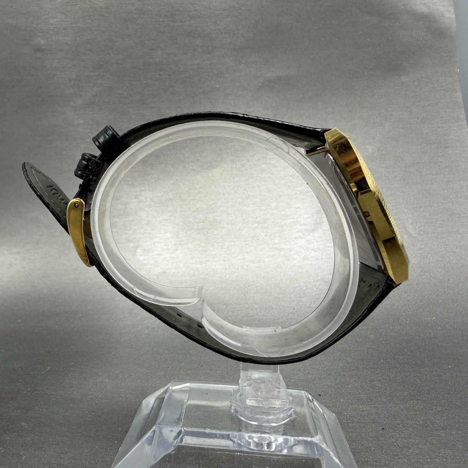 Longines Tank Watch Men 29mm Black Dial Gold Tone Rectangle  3699 952 New Batt8