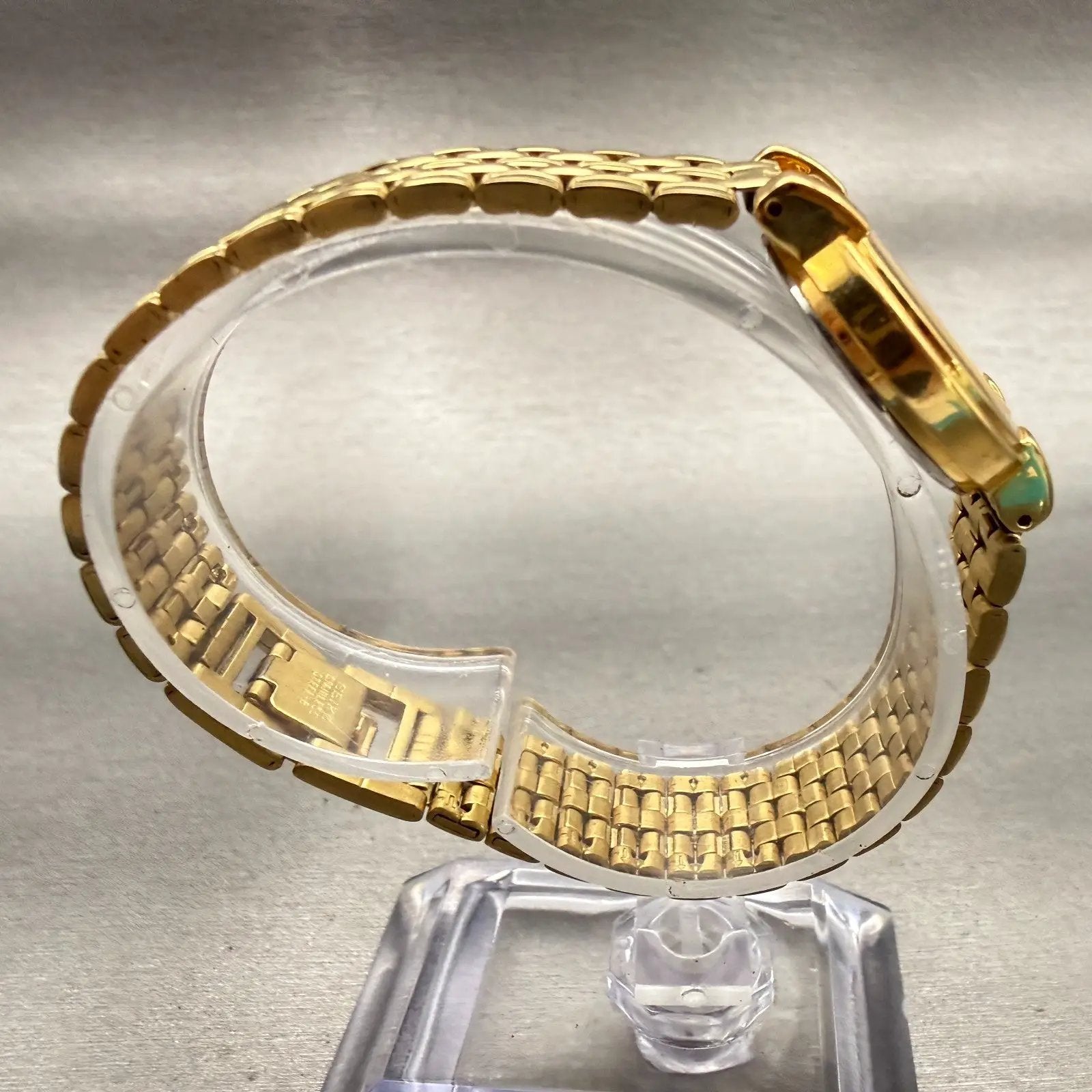 Seiko Watch Women 24mm White Dial Gold Tone Round V701-1781 New Battery Vintage8