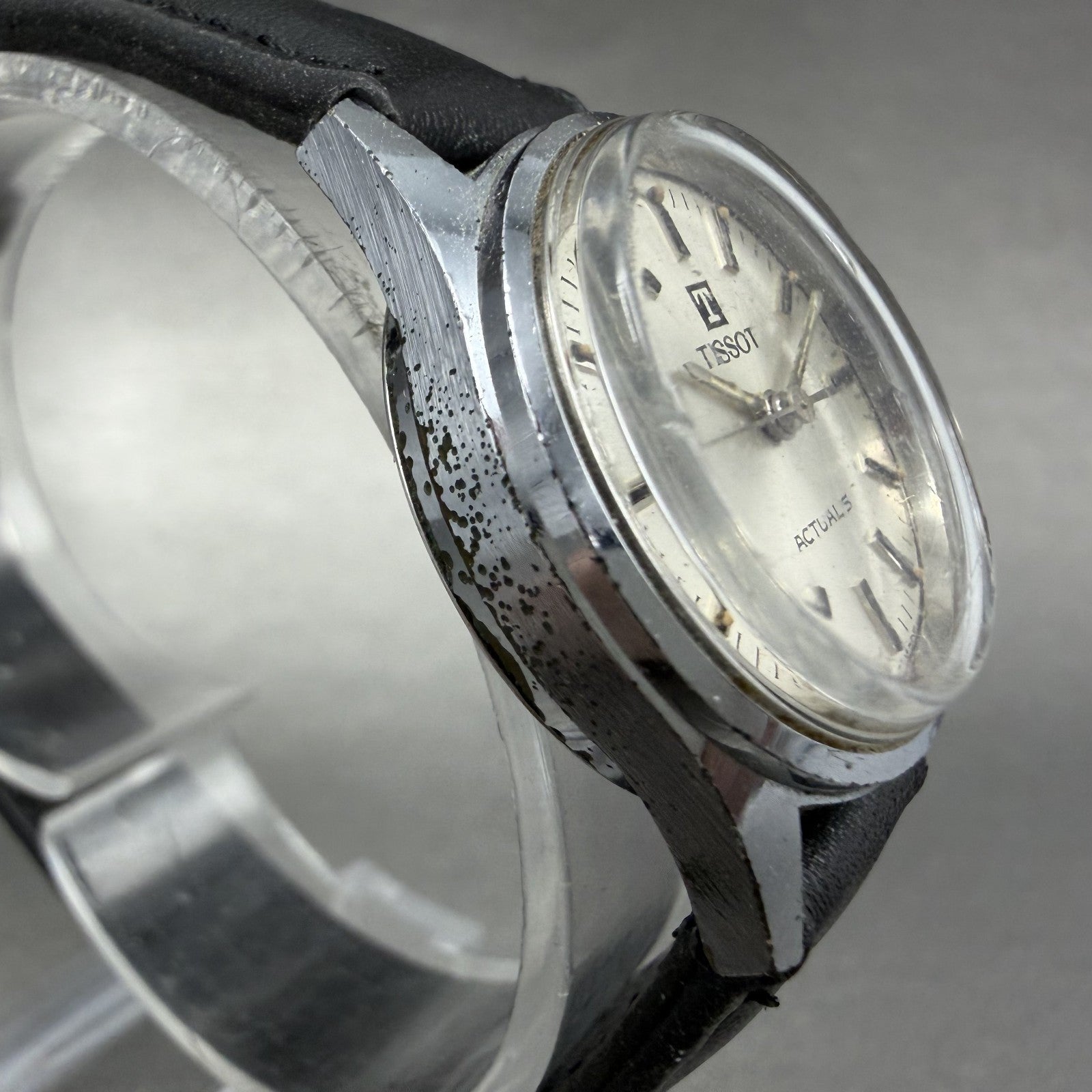 Tissot Actualis Watch Women 26mm Silver Dial Silver Tone Manual Wind Runs VTG3