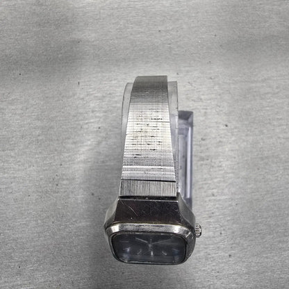 Seiko Watch Women 24mm Blue Dial Silver Tone Daydate Rectangle 7903-5000 New Bat4