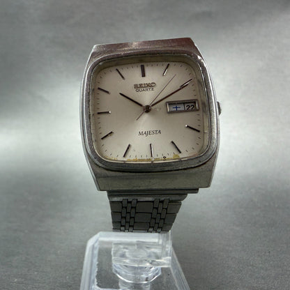 Seiko Majesta Watch Men 31mm Silver Dial Steel READ!!! Daydate 9063-5010 New Bat5