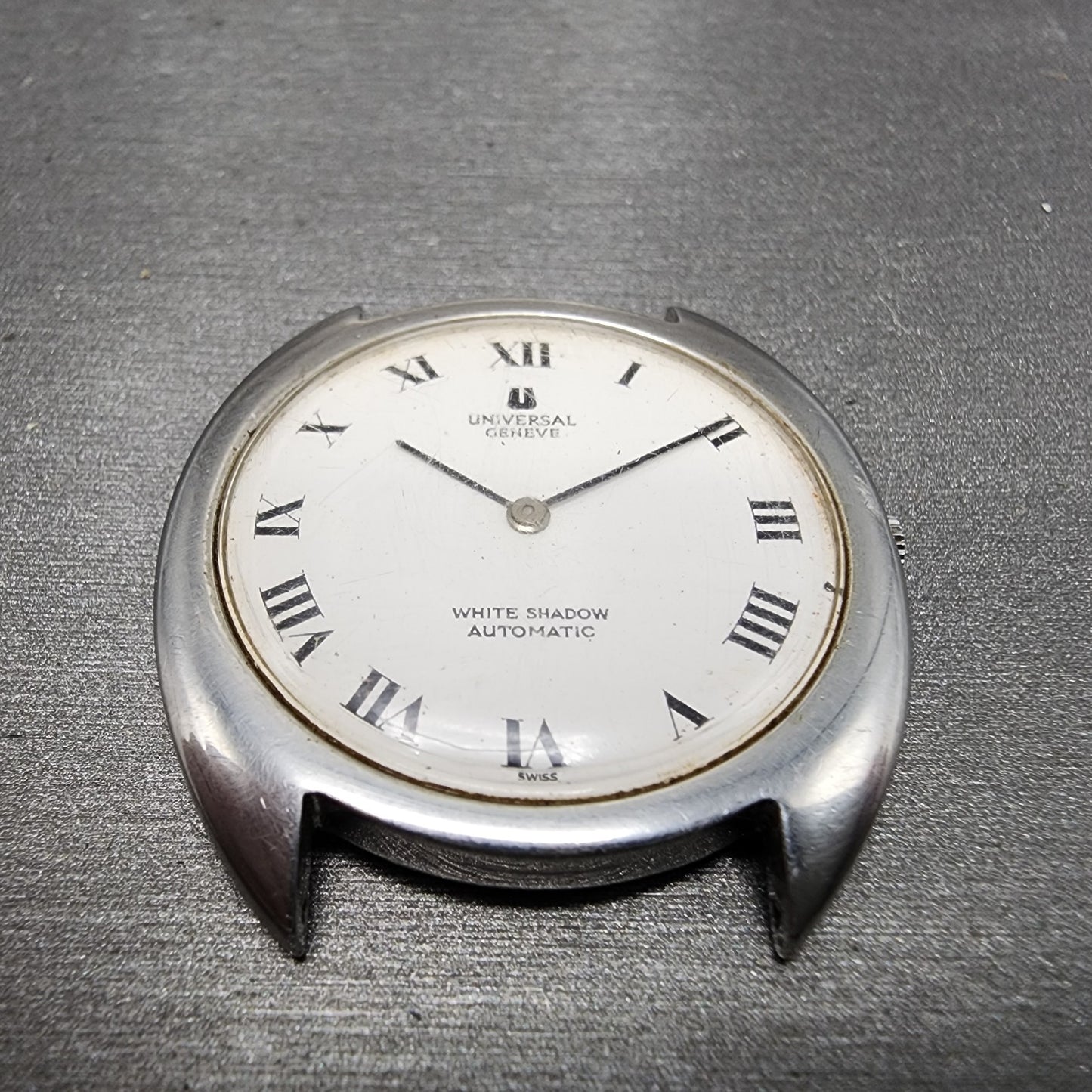 Universal Geneve White Shadow Automatic Watch men 35mm White Dial 866101PARTS3