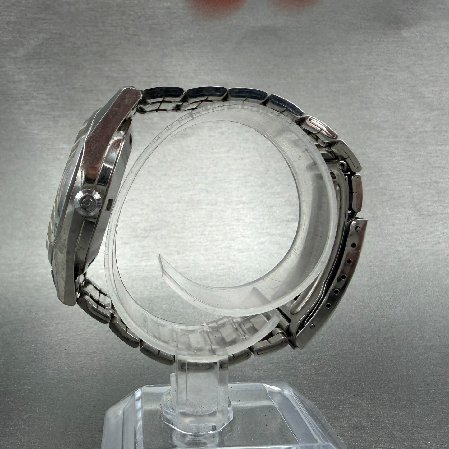 Citizen Seven Star Deluxe Watch Men 34mm Silver Dial Silver Tone Daydate Runs6