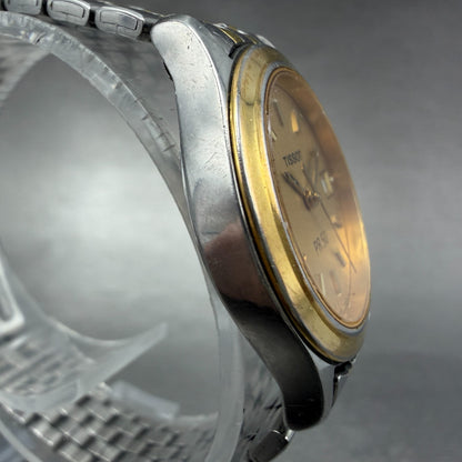 Tissot PR 50 Watch Women 27mm Gold Dial Two Tone Date J132/232K New Battery3