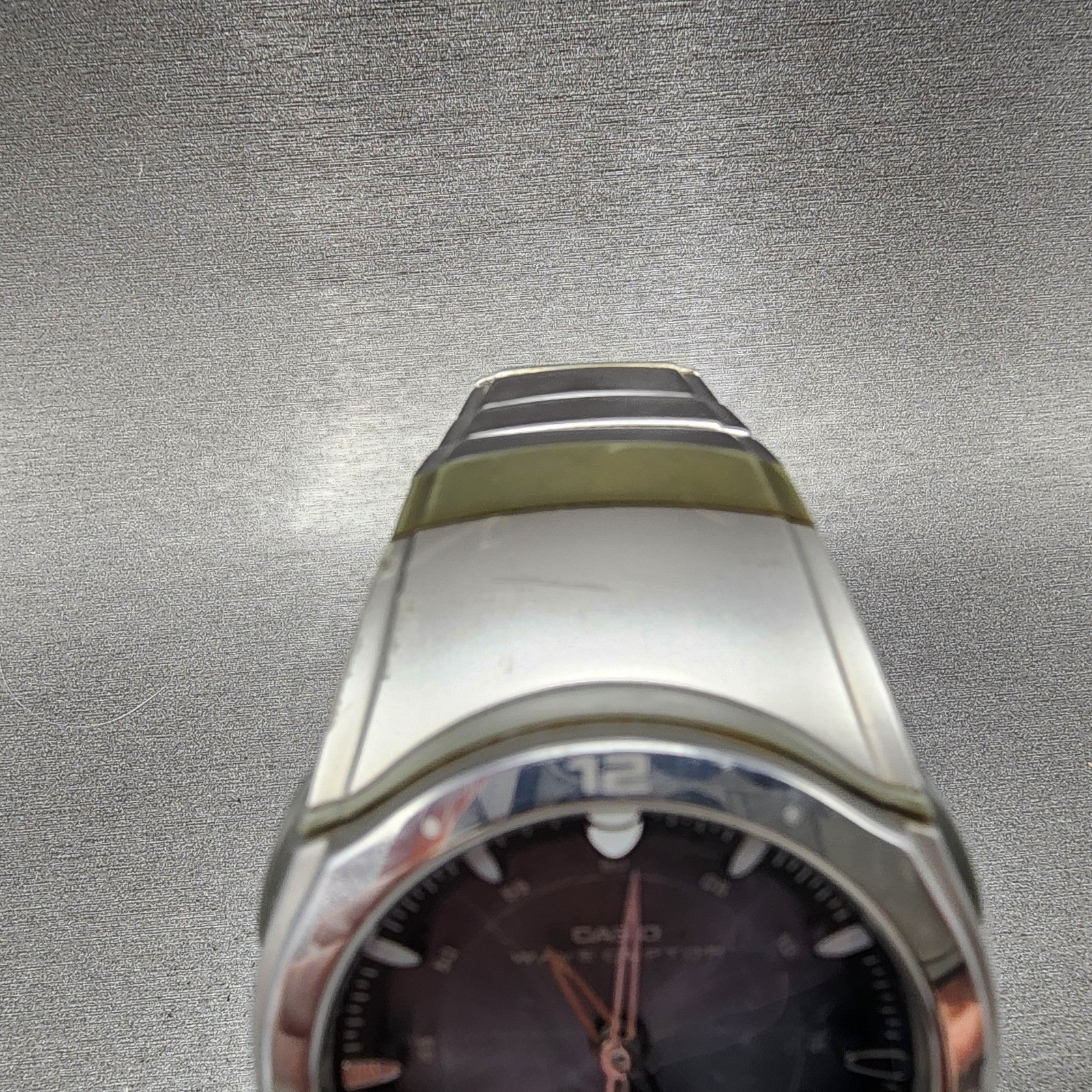 Casio Wave Ceptor Watch Men 42mm Blue Dial Analog Digital Solar Steel WVA30004