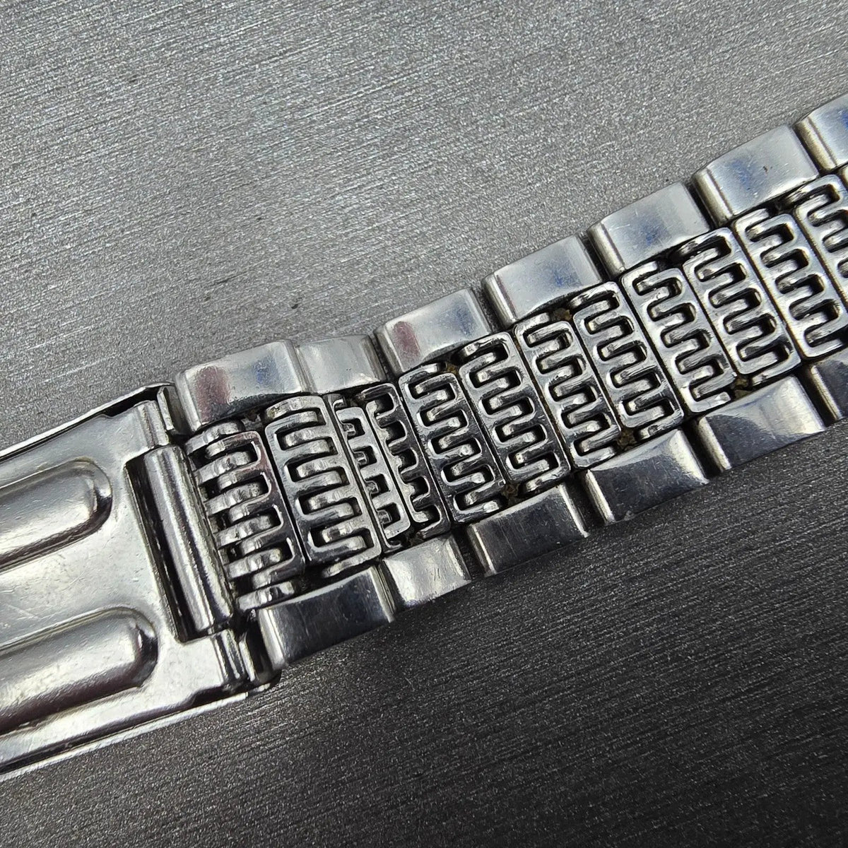 Seiko Lord Maitic Beads Of Rice Bracelet 18mm Stainless Steel XGB062 VTG JDM12