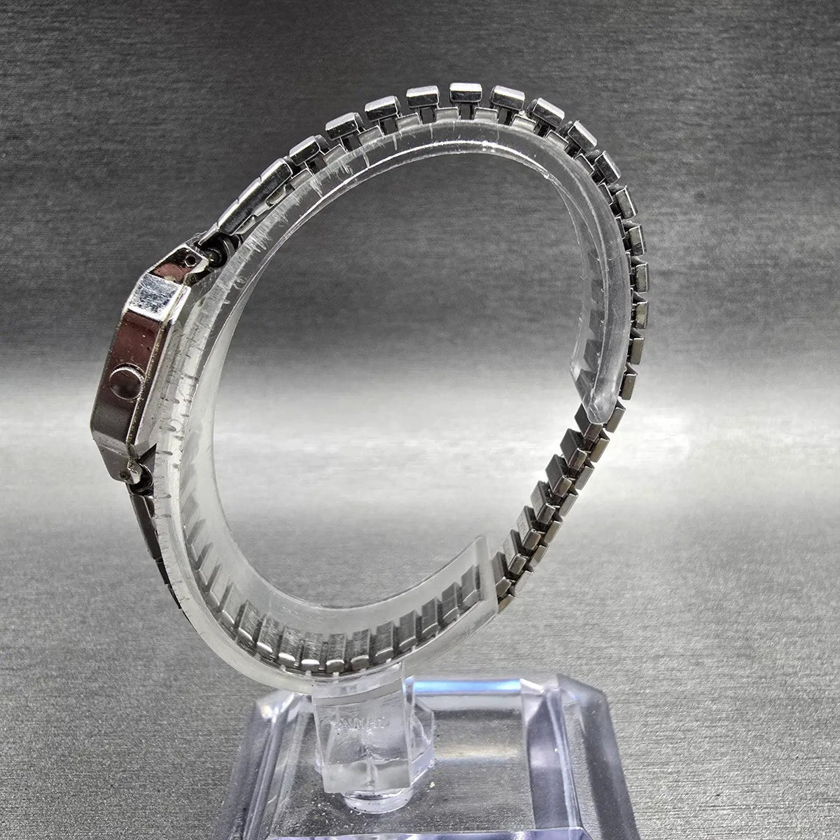 Seiko Watch Women 21mm Silver Dial Silver Tone Rectangle 2320-5119 New Battery5