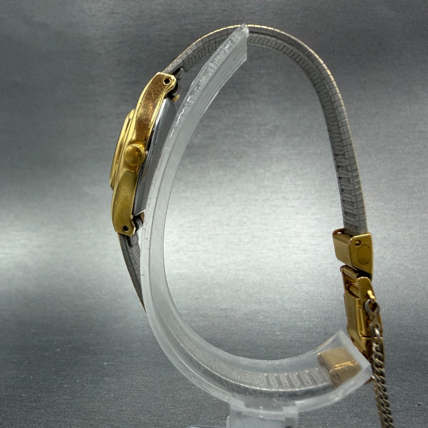 Citizen CQ Watch Women 19mm Gold Dial Gold Tone Square 4031-S01931 New Battery6