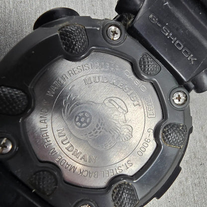 Casio G-Shock Mudman G-9000 Watch Men 46mm Black Red Chrono Alarm New Battery K10