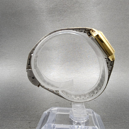 Seiko Tank Watch Women 20mm Champagne Dial Gold Tone 14285089 New Battery8