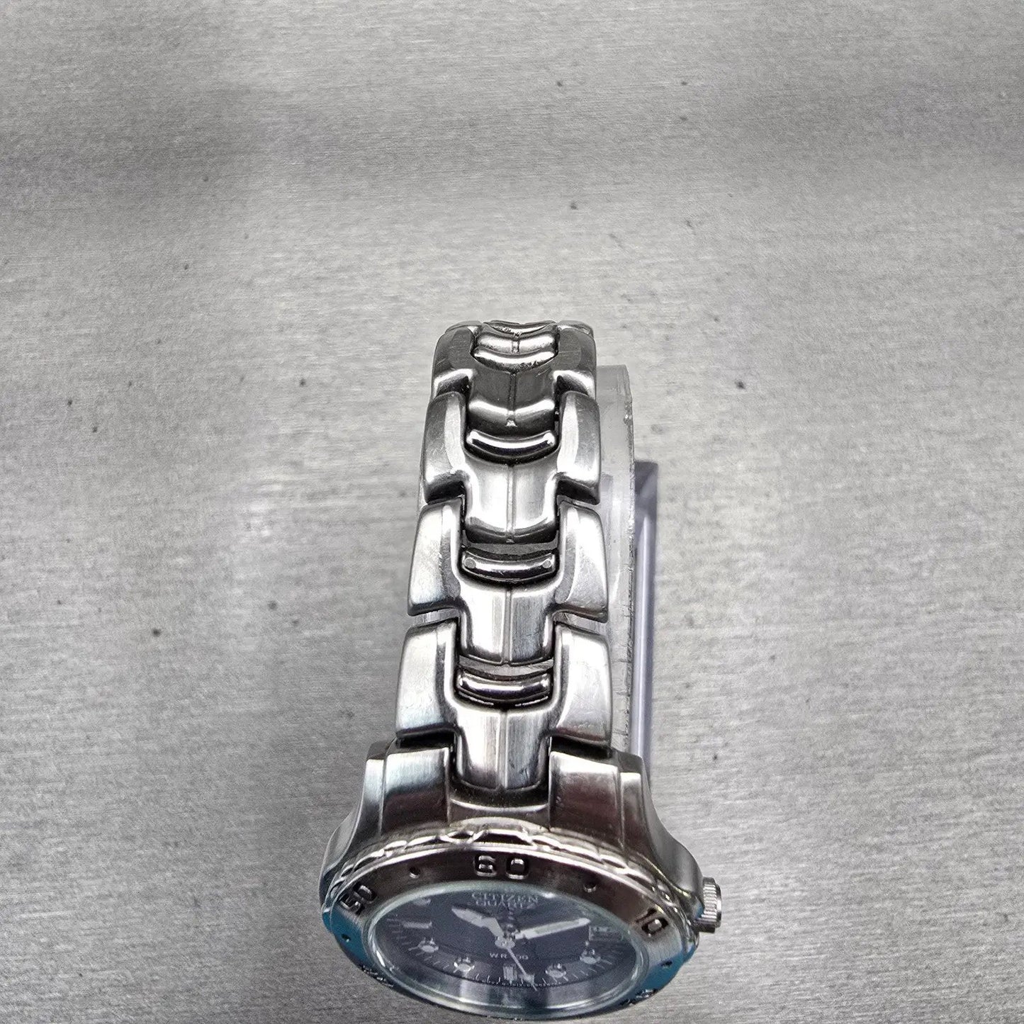 Citizen Watch Women 27mm Blue Dial Silver Tone Date Round 1012-S92316 New Batt4