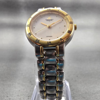 Citizen Avalon Watch Women 23mm Ivory Dial Two Tone Round 4630-E61236 New Batt5