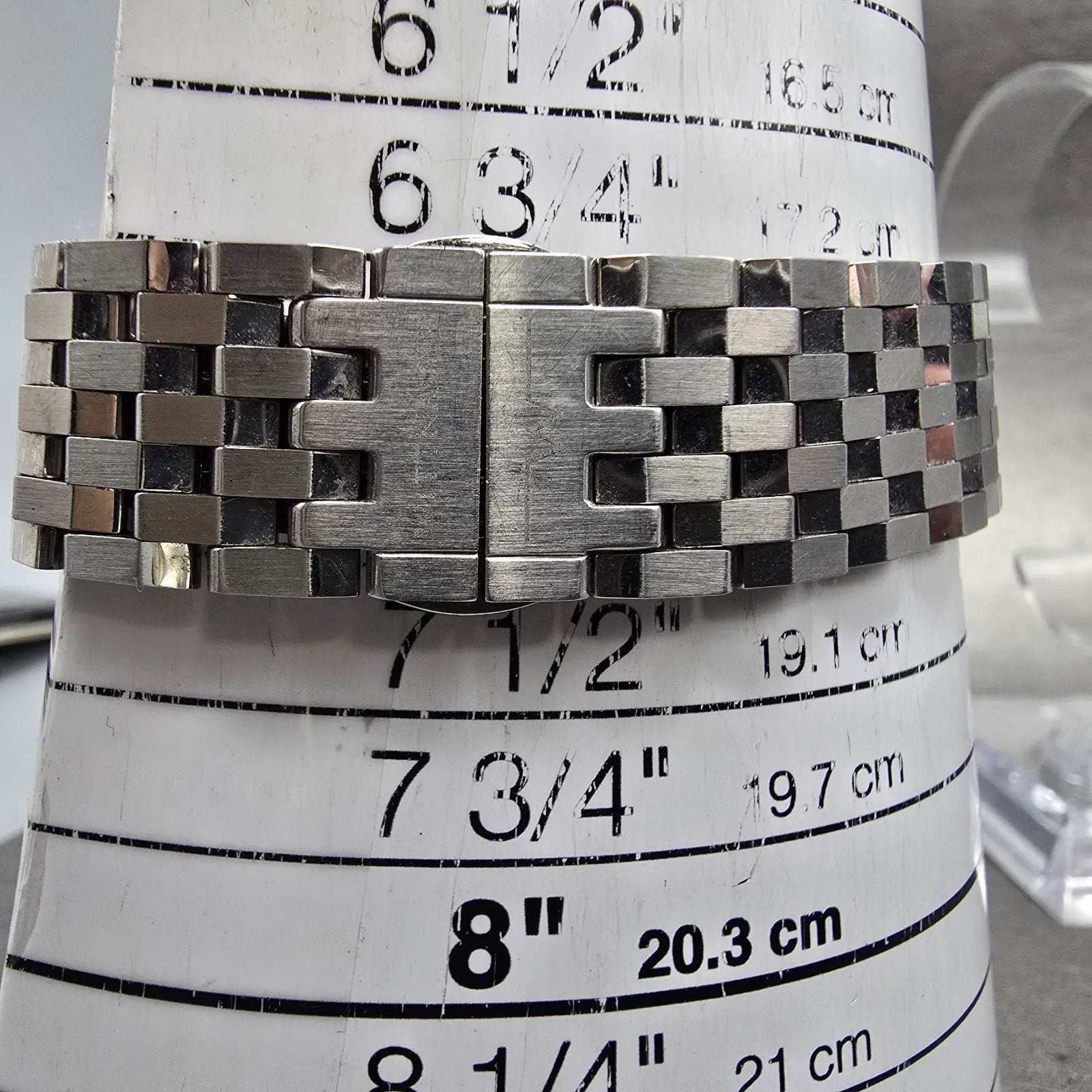 Wittnauer Tank Watch Men 20mm White Dial Silver Tone Rectangle 10L00 New Battery10