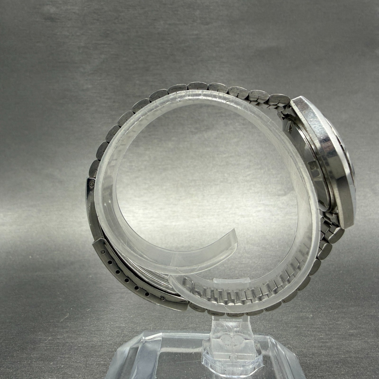 Seiko Watch Women 26mm Blue Dial Silver Tone Daydate Round 2623-0100 PARTS9