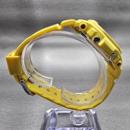 Casio Baby-G BG-5602 Watch Women 40mm Yellow Chronograph Alarm New Battery8