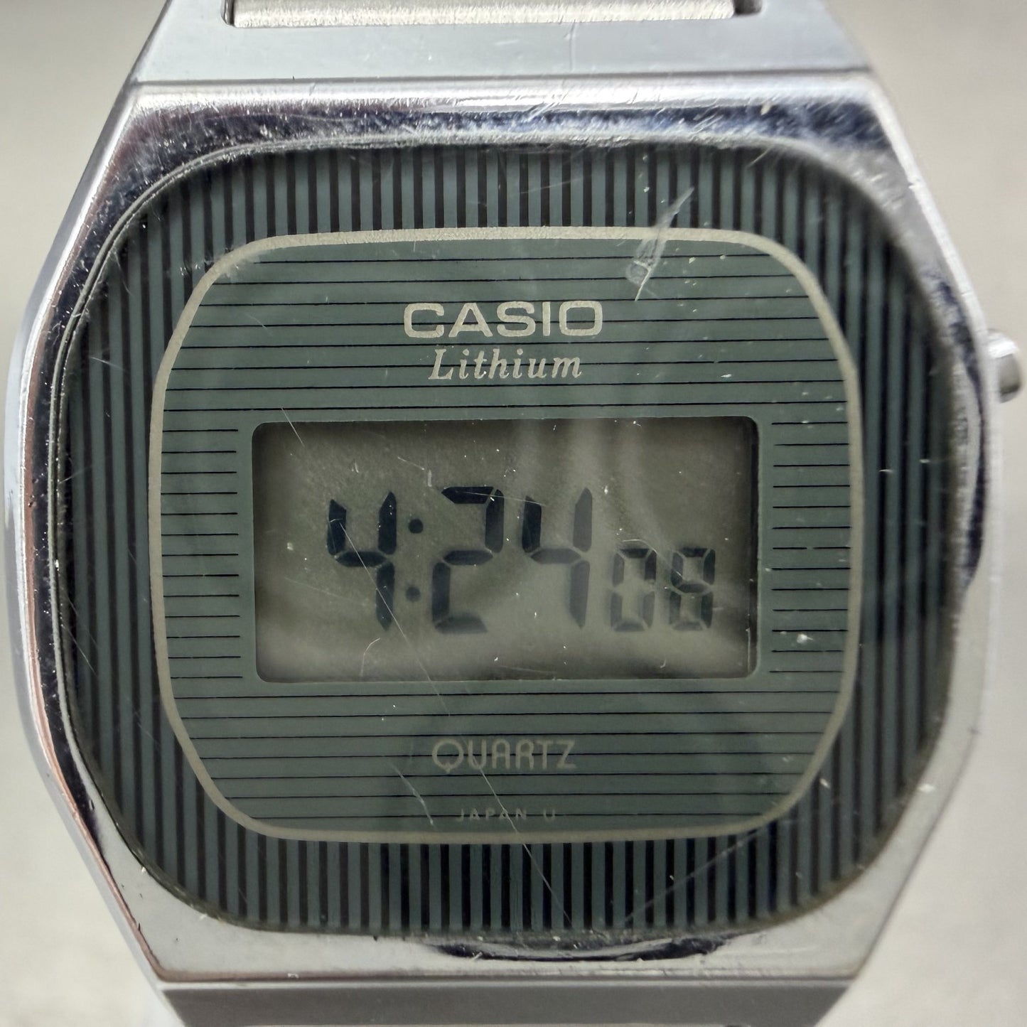Casio LB 611 Watch Women 25mm Digital Silver Tone Octagon New Battery VTG1