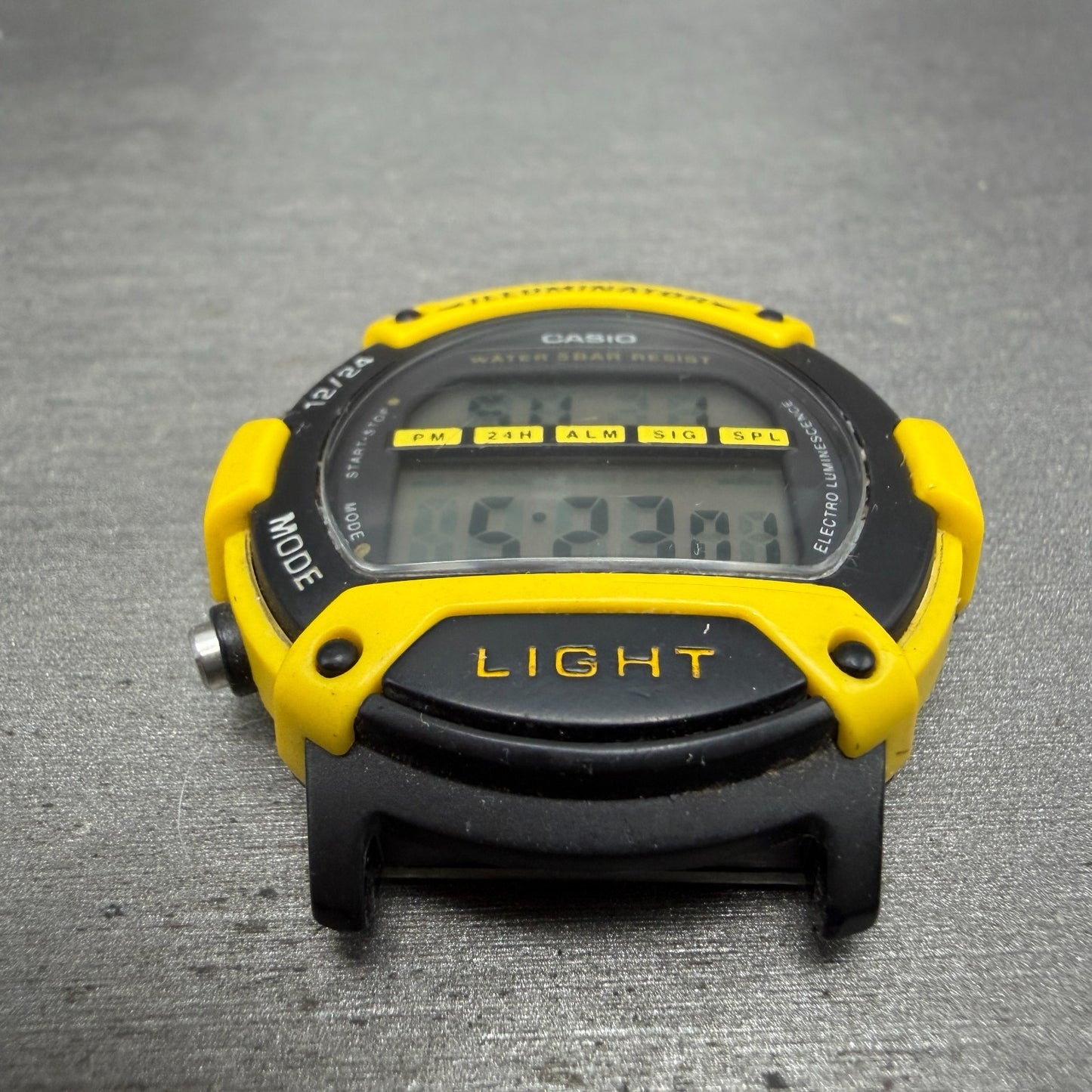 Casio Illuminator W-92H Watch Men 41mm Digital Black Yellow Alarm Chrono NewBatt2
