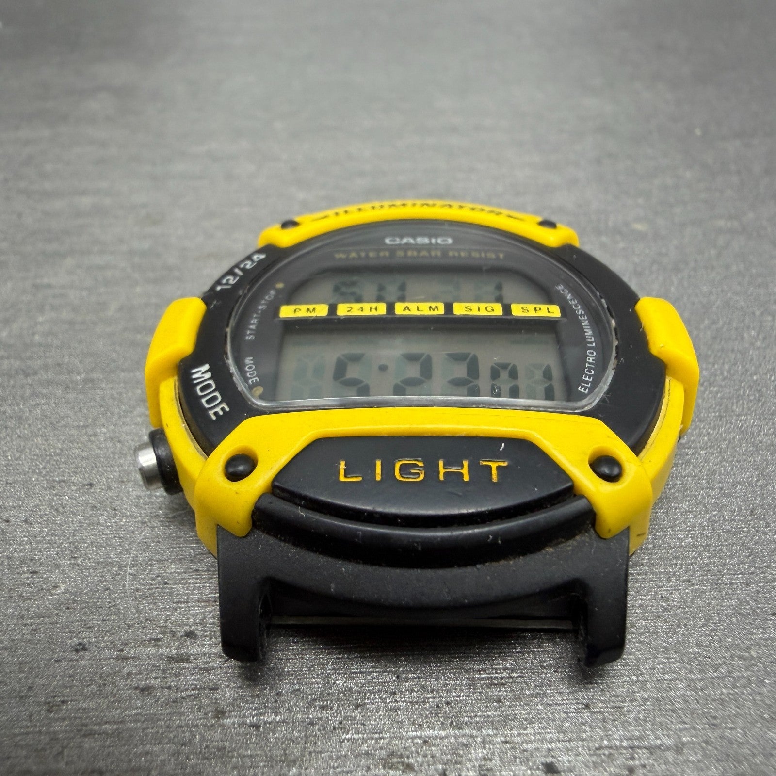Casio Illuminator W-92H Watch Men 41mm Digital Black Yellow Alarm Chrono NewBatt2