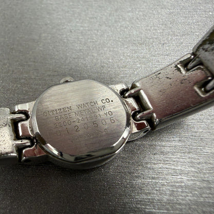 Citizen Watch Women 17mm MOP Dial Silver Tone Round 2200-241991 New Battery VTG9