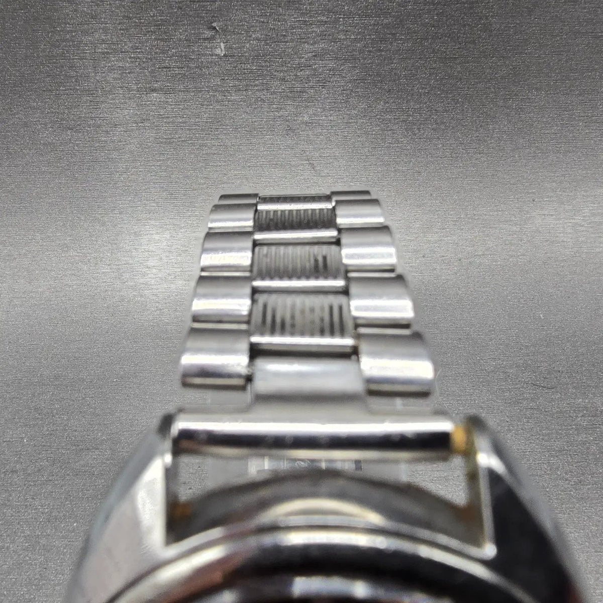 Seiko 5 Actus Watch Men 36mm Black Dial Silver Tone Daydate 7019-7070 Runs4