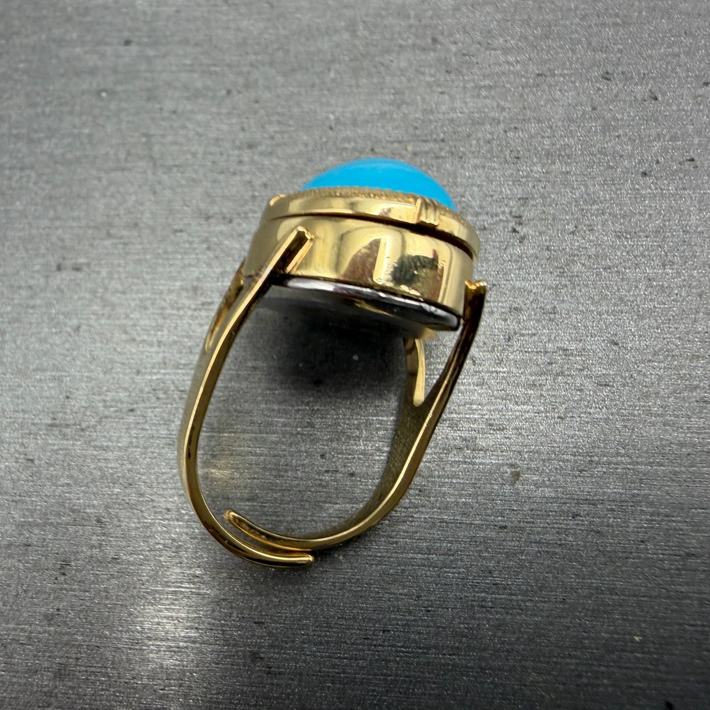 Orient Ring Watch Women 17mm Gold Dial Gold Blue Stone Hideaway A054A1-30 PARTS3