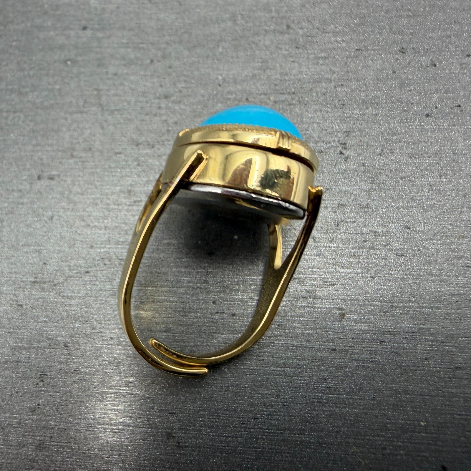 Orient Ring Watch Women 17mm Gold Dial Gold Blue Stone Hideaway A054A1-30 PARTS3