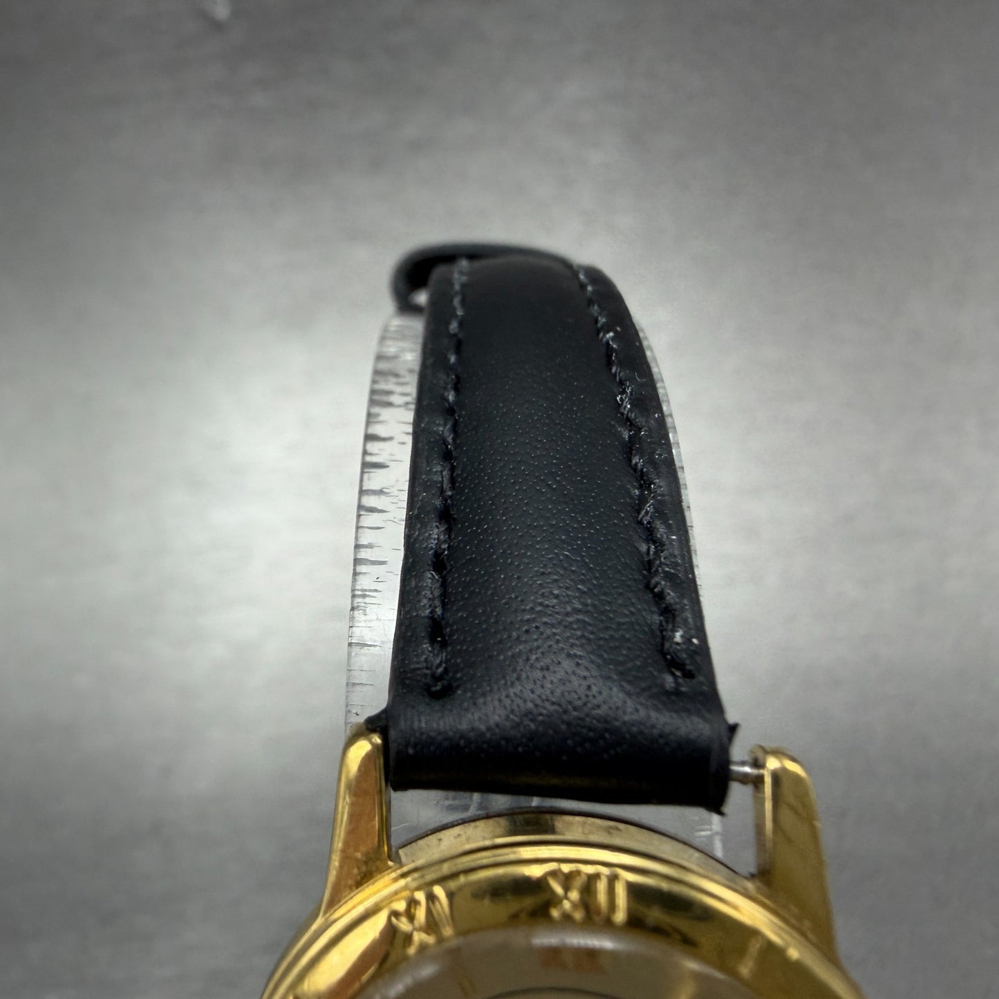 Citizen Watch Women 24mm Champagne Dial Gold Tone Date 1012-K13131 New Battery P4