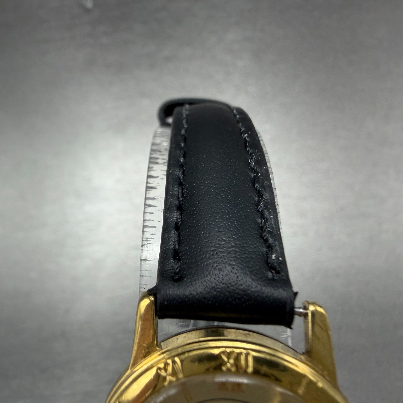 Citizen Watch Women 24mm Champagne Dial Gold Tone Date 1012-K13131 New Battery P4