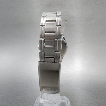 Casio Watch Women 28mm Pink Dial Stainless Steel Round LTP-V005 New Battery
