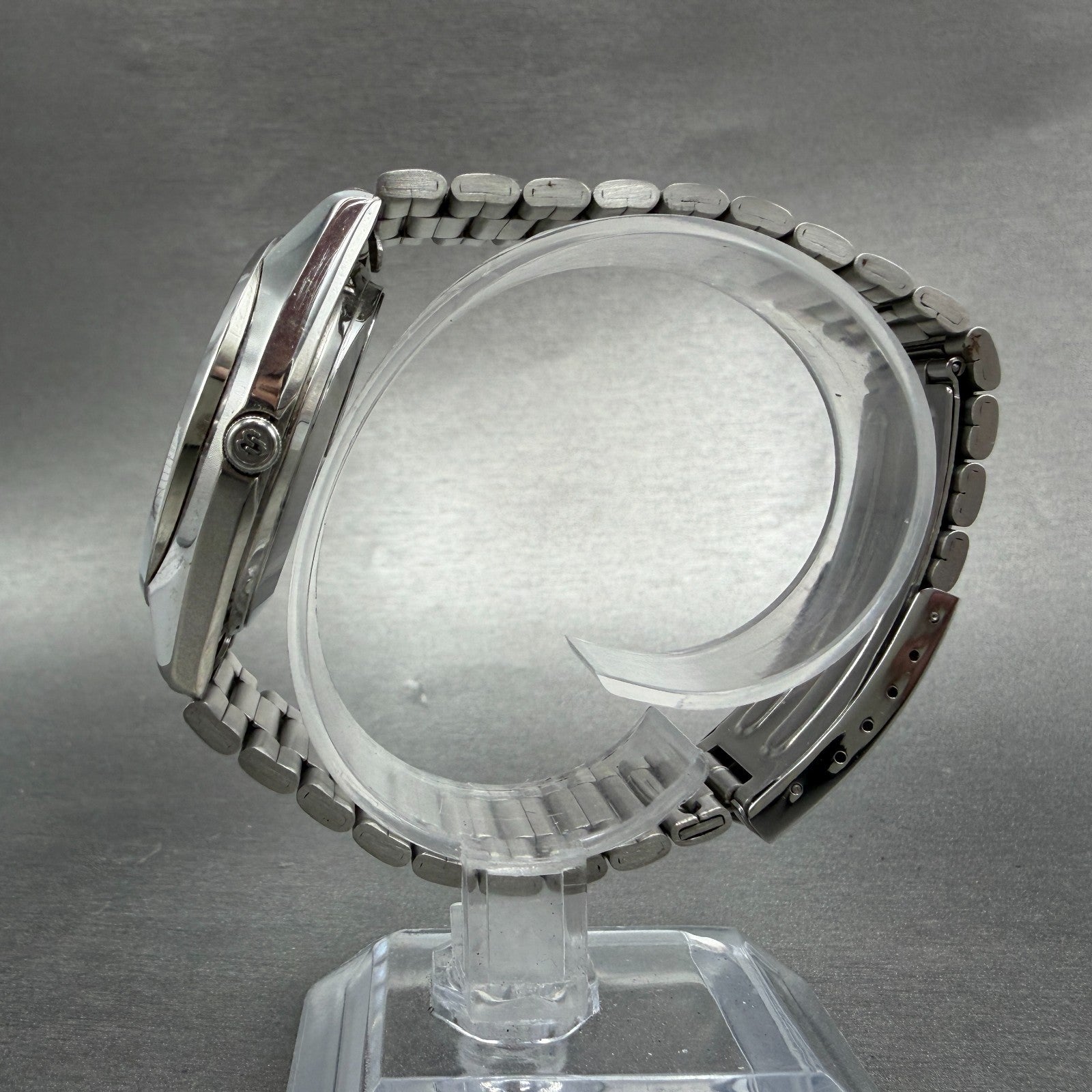 Seiko King Quartz Watch Men 36mm Silver Dial Steel Daydate 4823-8000 New Battery6