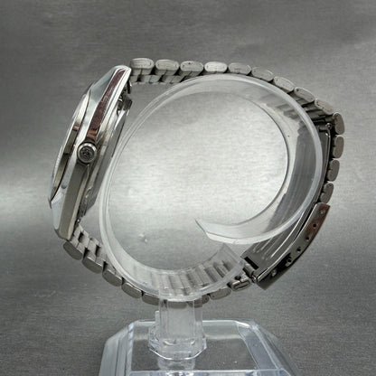 Seiko King Quartz Watch Men 36mm Silver Dial Steel Daydate 4823-8000 New Battery6
