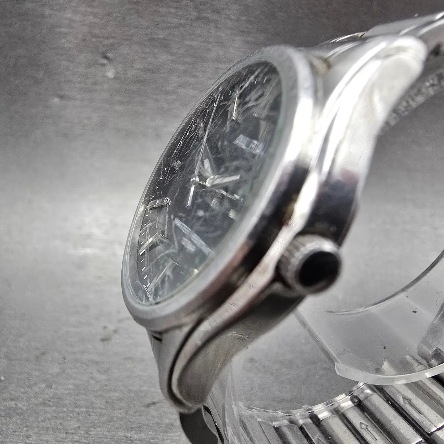Seiko Alba Watch Men 33mm Black Dial Silver Tone Round V501-0EN0 New Battery2