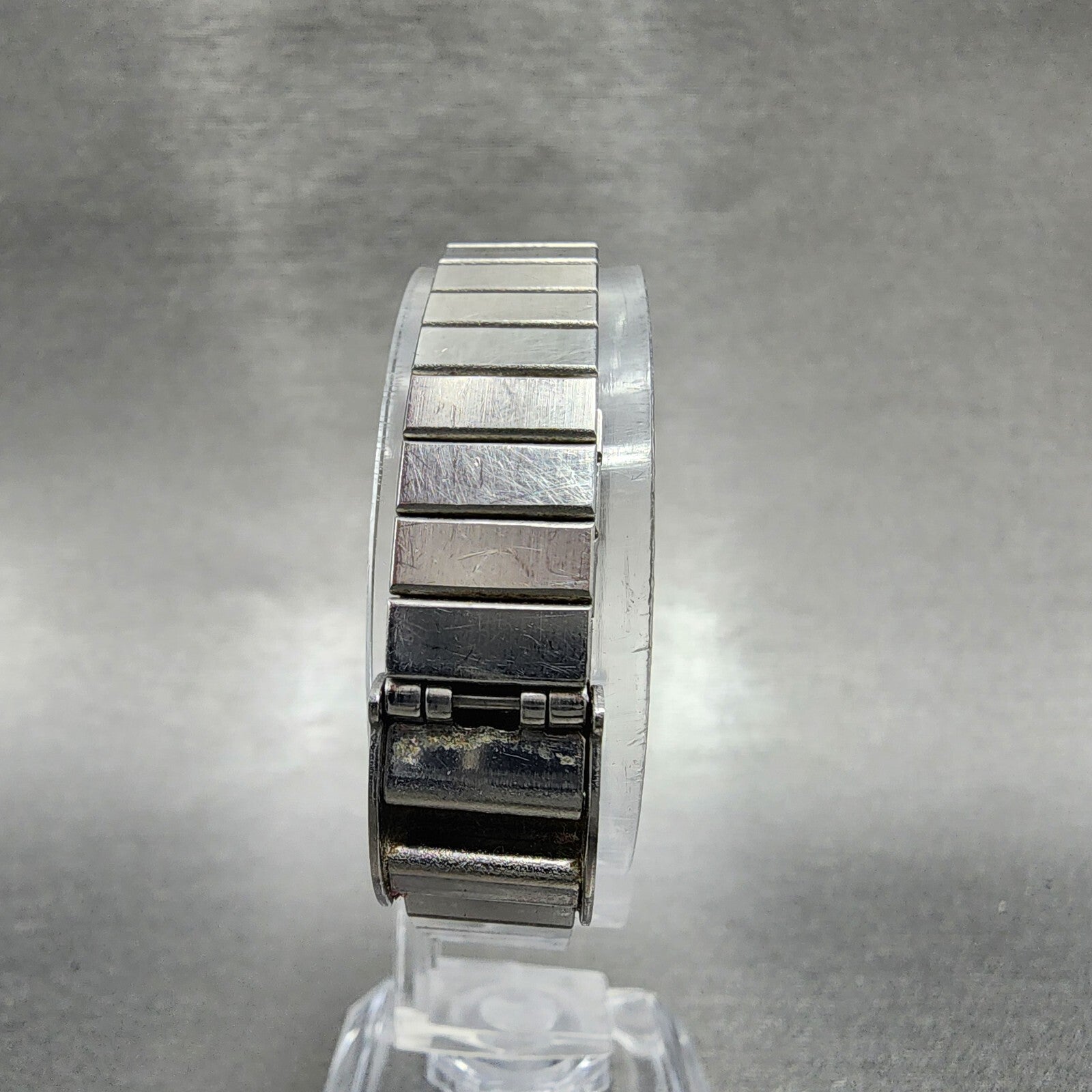 Seiko Watch Women 17mm Silver Dial Two Tone Rectangle 73215260 New Battery7