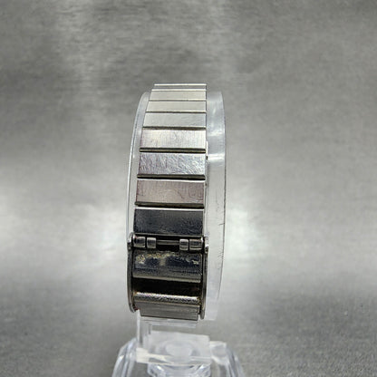 Seiko Watch Women 17mm Silver Dial Two Tone Rectangle 73215260 New Battery7
