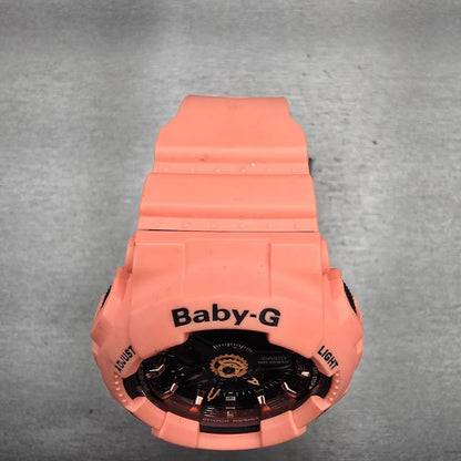 Casio Baby-G BA-111 Watch Women 42mm Pink Black Chronograph Alarm New Battery4