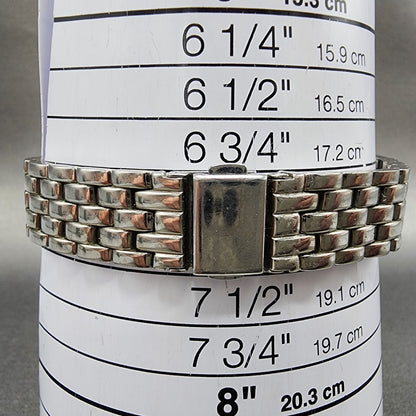 Caravelle Bulova Watch Women 20mm White Dial Silver Tone Rectangle 43L48 NewBatt