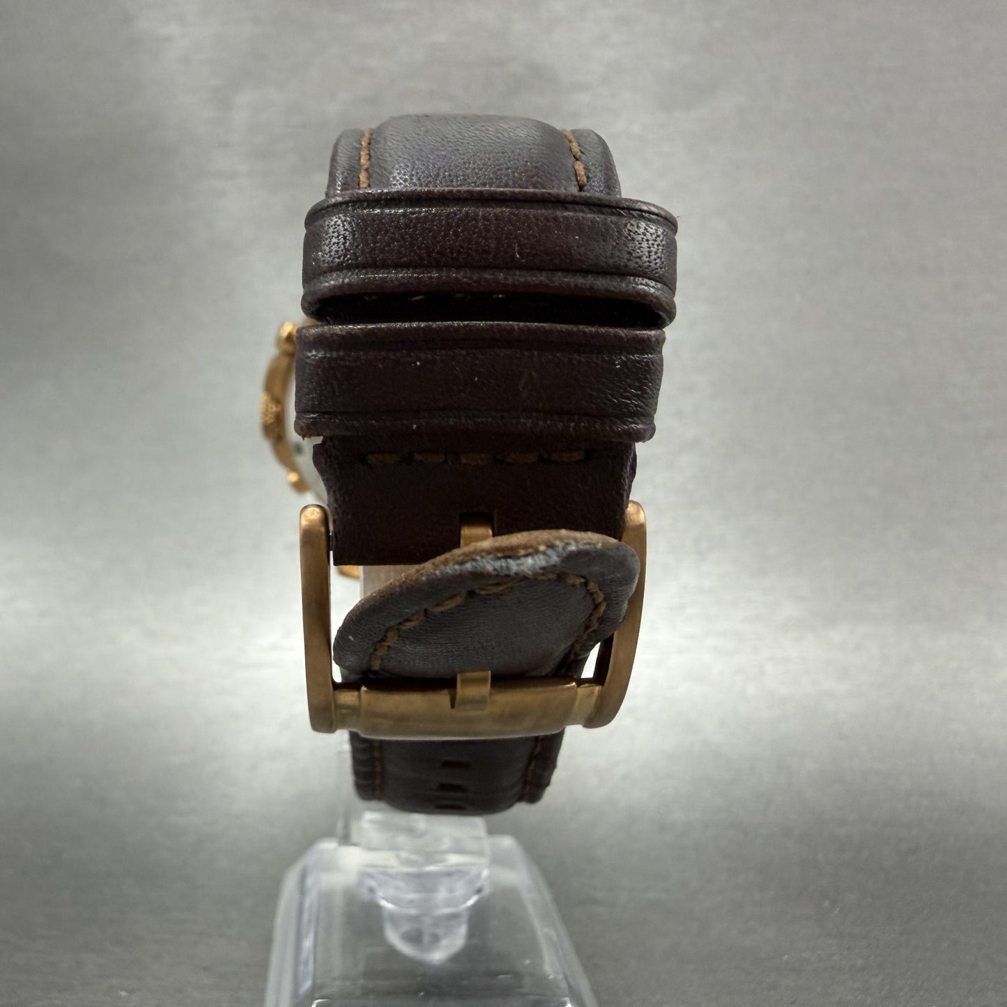 Fossil Grant Chronograph Watch Men 44m Cream Dial Rose Gold FS4991 New Battery7