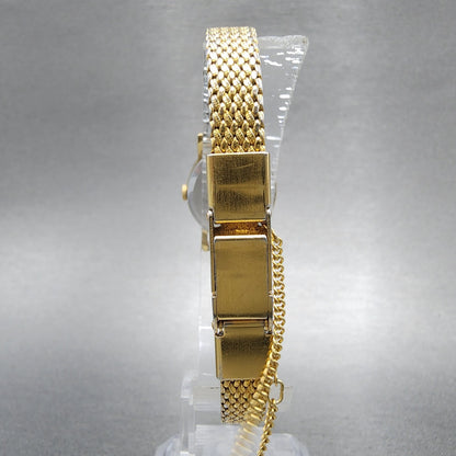 Seiko Watch Women 19mm Brown Dial Gold Tone 14215510 New Battery7