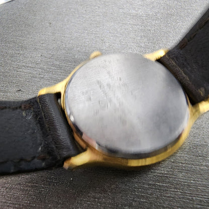 Seiko Spirit Watch Women 23mm Champagne Dial Gold Tone 4n210450 New Battery9