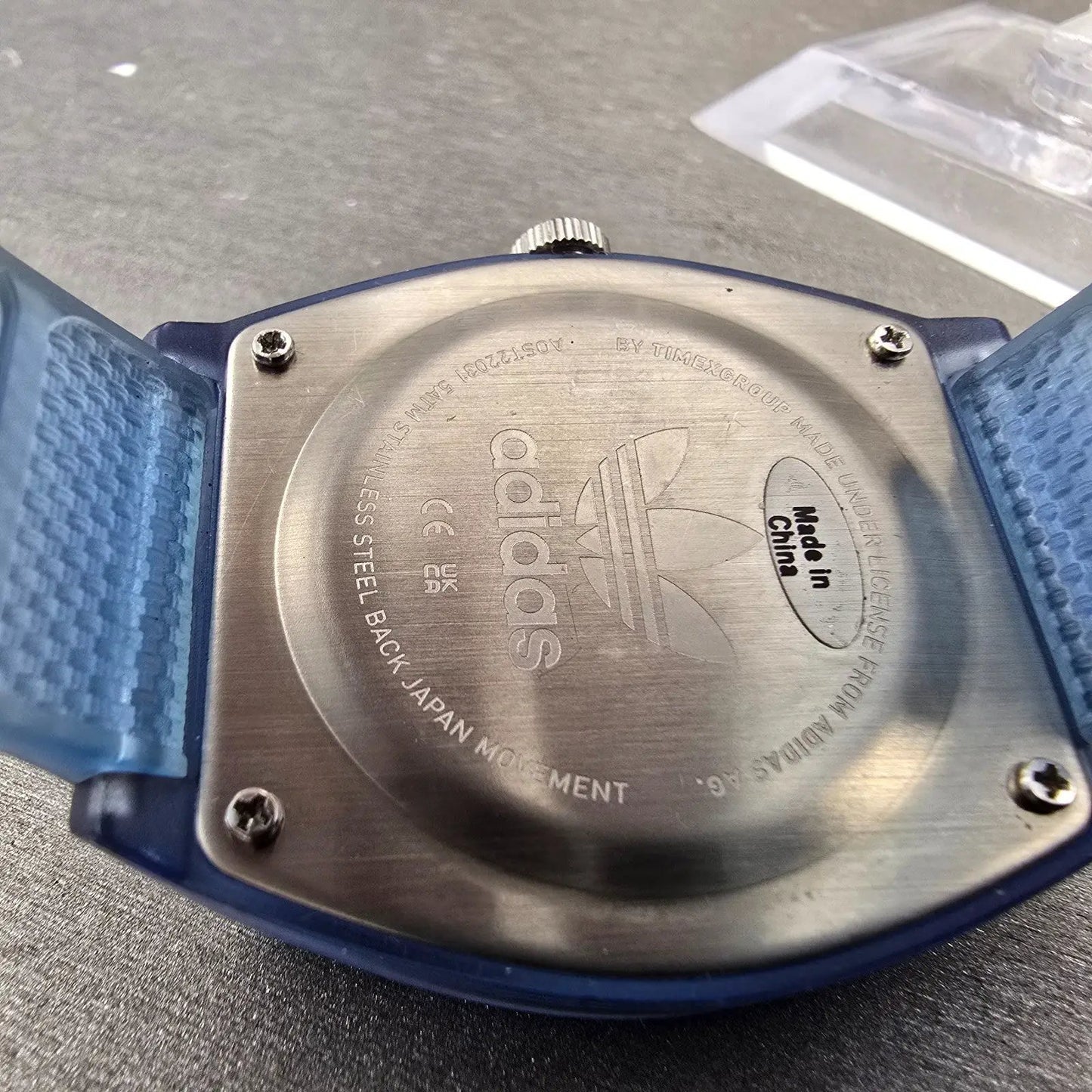 Adidas Street Project Two watch Men 39mm Blue Dial Blue Tone Round New battery9