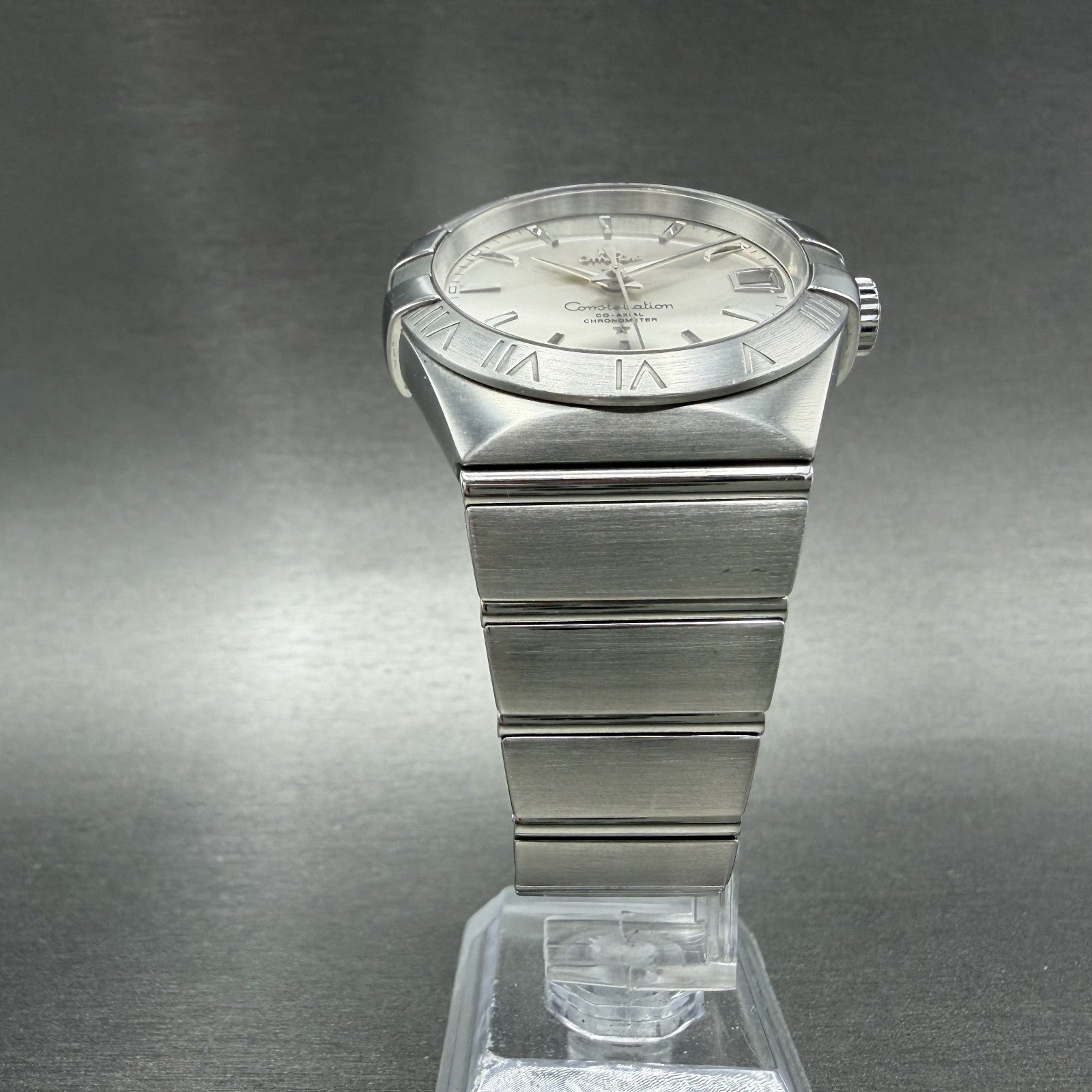 Omega Constellation Watch Men 38mm Silver Dial Stainless Steel Date Automatic4