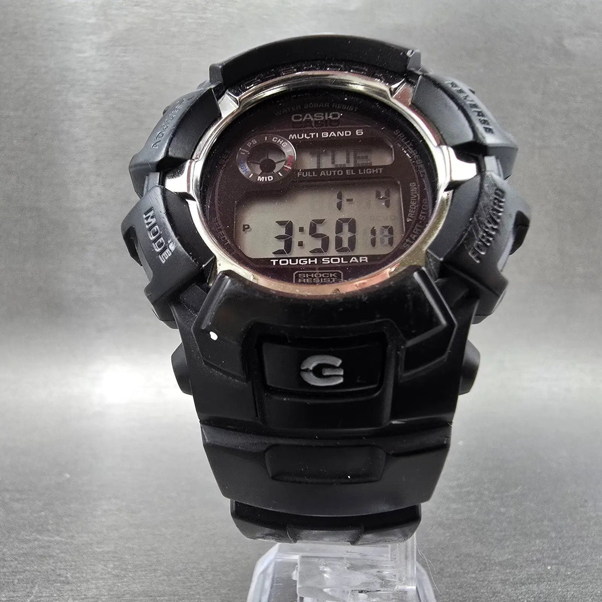 Casio G-Shock GW-2310 Watch Men 47mm Digital Black Silver Alarm Chrono Solar JP5