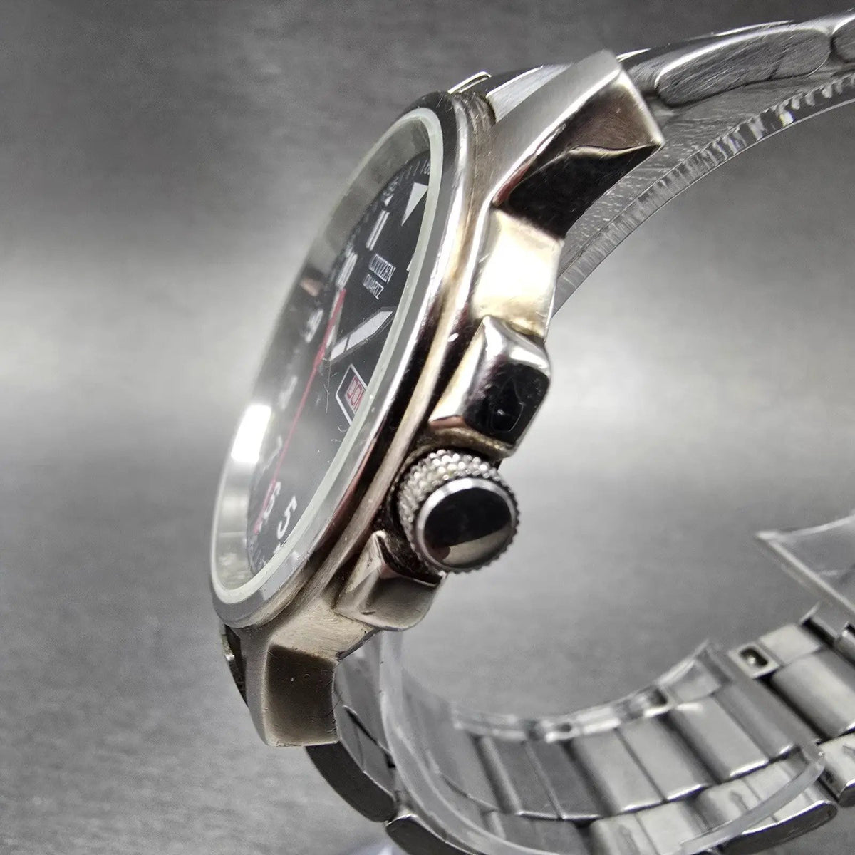 Citizen Watch Men 37mm Black Dial Stainless Steel Daydate 2500-S99388 PARTS3