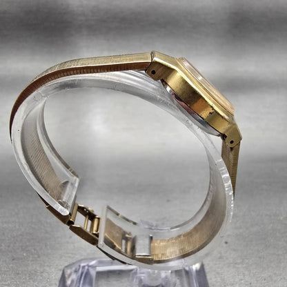Seiko Watch Women 22mm Gold Dial Gold Tone Round 1100-1440 Manual Wind Vintage8