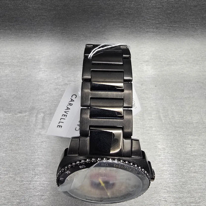 Bulova Caravelle 2018 Liberty Bowl Watch Men 45mm Black Tone 45B156 New Battery4