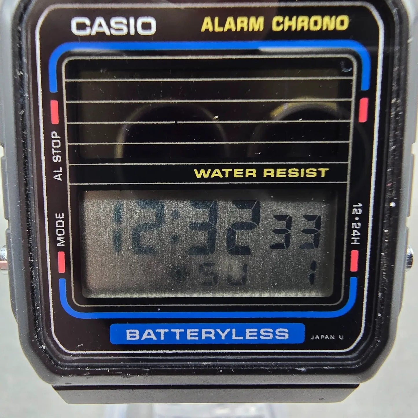 Casio FB-90W Watch Men 31mm Black Chronograph Alarm READ!!! Daydate VTG1