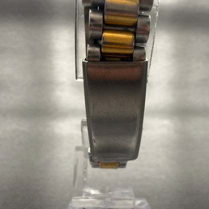 Seiko Watch Women 24mm Gold Dial Two Tone Daydate Round 7N83-0041 New Battery7