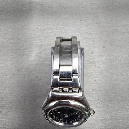 Swatch Irony FRIVOLE Watch Women 24mm Black Dial Silver Round YSS112G New Batt4