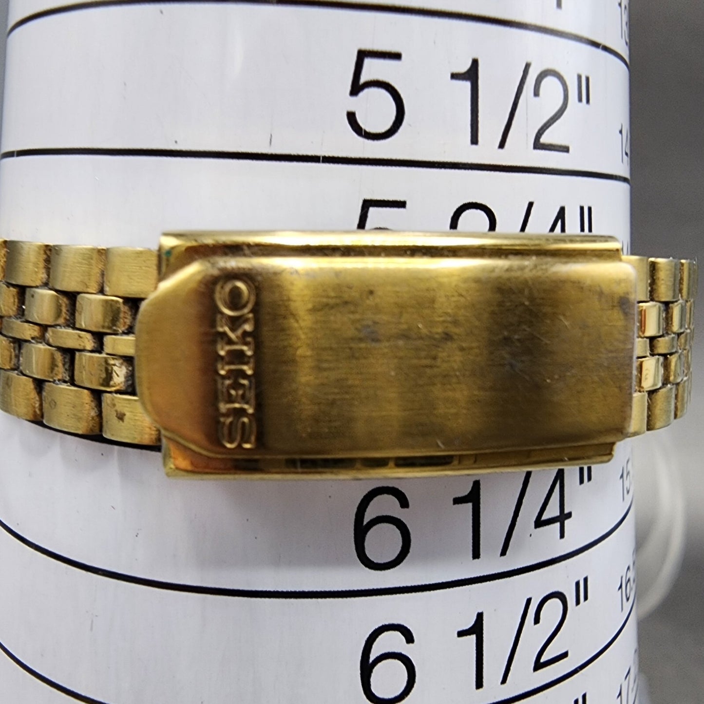 Seiko Watch Women 24mm White Dial Gold Tone Daydate Round 7N830011 New Battery10